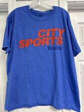 Vintage City Sports Boston Faded Blue T-Shirt Men’s XL Used picture