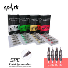 10,20,40,60,100pcs Spark Sterile Disposable Tattoo Cartridge Needles RL,RS,CM,M1 picture