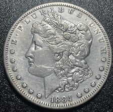 1884-S Morgan Silver Dollar XF Details Extra Fine Cleaned Nice Key Date Coin picture
