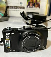 Nikon COOLPIX S9300 16.0MP Digital Camera Black with New battery picture