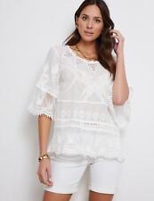 US 16 Womens Tops -  Lace Trim Embroidered Top - KATIES picture