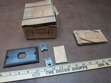 10 NOS Antique Electrical single Outlet Wall plate Strap LEVITON 771 Kwikchange picture