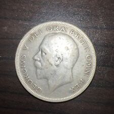 1932 UK GB GREAT BRITAIN SILVER HALF CROWN Gold Toned picture