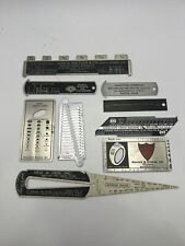 Vintage Watchmakers Jewelers Lot Of 9 Measurement Gauges Tools picture
