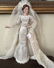 Rare Ashton Drake Porcelain Bride Doll “Caroline”19 in #1279 By Cindy McClure picture