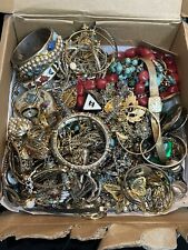 Vintage Box Of Jewelry Unsearched - Estate Sale Jewelry picture