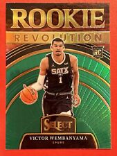 ✨2023-24 Panini Select Victor Wembanyama GREEN Rookie Revolution RC #9 Spurs ROY picture