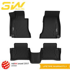 3W Liners Floor Mats For Mercedes Benz E-class 2017-2022 Sedan only TPE,Black picture