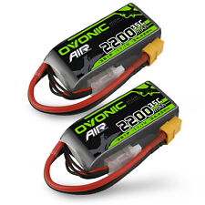 2X OVONIC 3S 35C 11.1V 2200mAh Short LiPo Battery For RC Airplane Heli EDF Jet picture