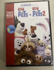 The Secret Life of Pets 1 & 2 DVD Louis C.K. NEW Include 5 Mini Movies picture