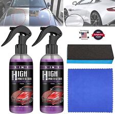 3 in 1 High Protection Quick Car Coat Ceramic Coating Spray Hydrophobic 100ML US picture