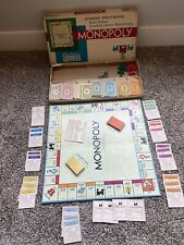 Monopoly Game Vintage 1961 Parker Brothers Original and Incomplete picture