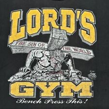 90s Vintage LORD S GYM T-Shirt  XXL Jesus Goods Japan. picture