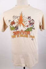 Vintage 80s Mount St. Helens Survivor Rare T-Shirt Men's Size Medium Made In USA picture