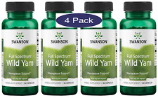 4 Pack Wild Yam 400mg 240 Caps (4x60) For Menopause Support Women's Health Fresh picture