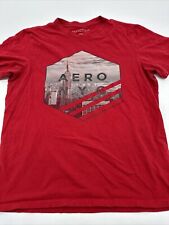 Aeropostale T-Shirt Men Medium Red Graphic Print NYC…#7479 picture