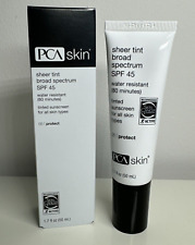 PCA Sheer tint broad Spectrum SPF 45 1.7 oz / 50 ml EXP 01/25 NEW IN BOX picture
