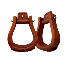 AJ Tack Stained Wood Bell Stirrup picture