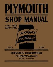 1942 1943 1944 1945 1946 1947 1948 1949 Plymouth Shop Service Repair Manual OEM picture