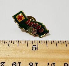 American Red Cross California DR290 6.7 Earthquake Vintage Lapel Hat Jacket Pin picture