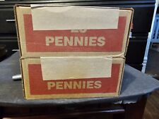 25$-KY-Unsearched, Sealed Bank Penny rolls Wheat, Indian Heads, Memorial, Sheild picture
