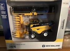 ERTL 1/64 New Holland CR8.90 Combine with 2 Heads Prestige Collection 13992 picture