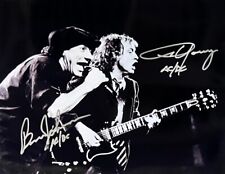AC/DC - Brian Johnson - Angus Young Dual SILVER Autographed 8 x 10 Photo w/COA picture