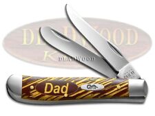 Case xx Knives 'Love You Dad' Chestnut Mini Trapper Stainless 1/500 Pocket Knife picture