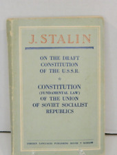 Vintage, J. Stalin on The Draft Constitution of The U.S.S.R. picture