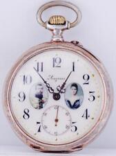 Antique Longines Silver Pocket Watch Imperial Russ Military Officer Award c1907 picture