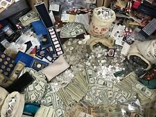 ESTATE LOT SALE ~ OLD COINS BULLION BARS .999 SILVER CURRENCY GOLD HOARD picture