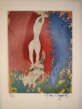 Marc Chagall COA Vintage Signed Art Print on Paper Limited Edition Signed picture
