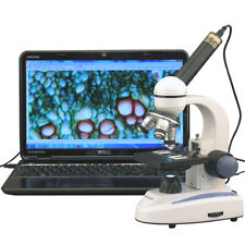 AmScope 40X-400X Student Microscope + 2MP USB Digital Imagery for Lab & Science picture