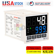 MT-S Digital PID Thermostat Relay SSR Dual Output Temp Regulator Controller US picture