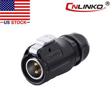 2 Pin Power Connector Male Plug Waterproof Fit RV Solar Port (LP-20-C02PE-01-001 picture