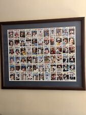 1977 Topps Uncut Sheet With Certificate Of Authenticity (Perfect Condition) picture