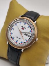 1970'S Rare Seiko 5 Automatic Men's Day date Japan made Wrist Watch picture