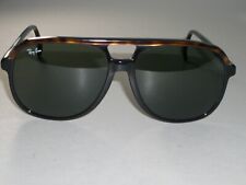 1980's VINTAGE B&L RAY BAN BLACK/TORT TRIM STYLE B G15 TRADITIONALS SUNGLASSES picture