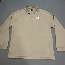 Vintage Nike 90s Georgia Tech Women's Basketball Polo Long Sleeve Jersey Size XL picture