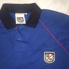 1980's VTG ABC Wide World of Sports Blue  Collared Shirt  Vintage Size Medium M picture