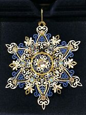 Beacon Design Shimmering Snowflake Ornament 53147 USA Christmas Tree 24K Gold picture