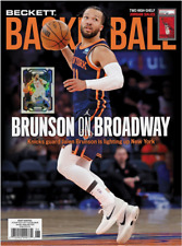 New June 2024 Beckett Basketball Card Price Guide Magazine With Jalen Brunson picture