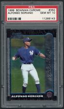 1999 Bowman Chrome Alfonso Soriano New York Yankees PSA 10 GEM MINT Rookie Card picture