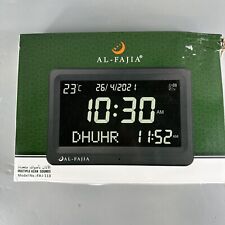 AL-FAJIA Automatic Digital 8 Azan Prayer Sounds Islamic Clock picture