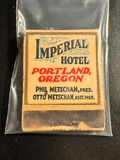 MATCHBOOK - IMPERIAL HOTEL - PORTLAND, OR - STRUCK picture
