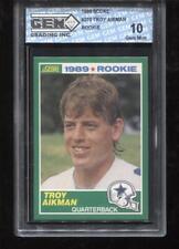 Troy Aikman RC 1989 Score #270 Cowboys HOF Rookie GEM MINT 10 picture