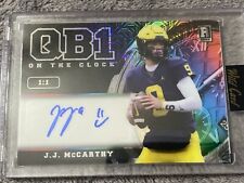 J.J. McCarthy 2023 Wild Card Rookie #1 of 1 Auto QB1 ON THE CLOCK Factory Sealed picture