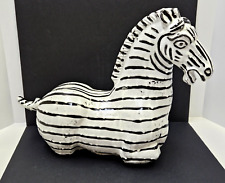 Large Mid Century Modern Italian Style Pottery Zebra Sculpture Figure Raymor? picture