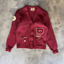 Vintage Dehen Varsity Jacket, Letterman Wool Cardigan, 60s USA Made, Mens M/L picture