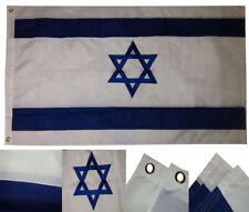 Israel Flag 3' x 5' Ft 210D Nylon Premium Outdoor Embroidered Double Side Jewish picture